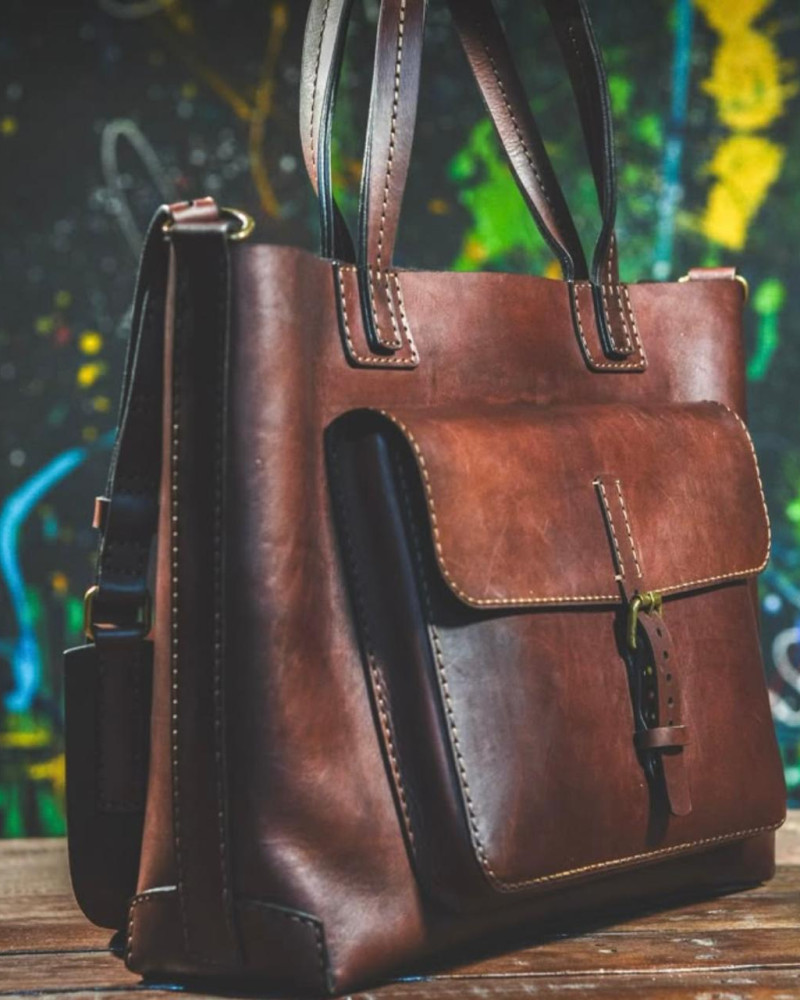 WOMEN’S DARK BROWN SHOULDER BAG GENUINE LEATHER WOMEN’S DARK BROWN SHOULDER BAG GENUINE LEATHER