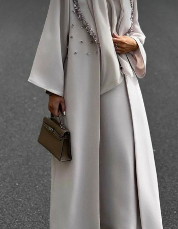 Light Gray Abaya Light Gray Abaya