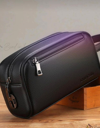 MEN BLACK HAND BAG GENUINE LEATHER MEN BLACK HAND BAG GENUINE LEATHER