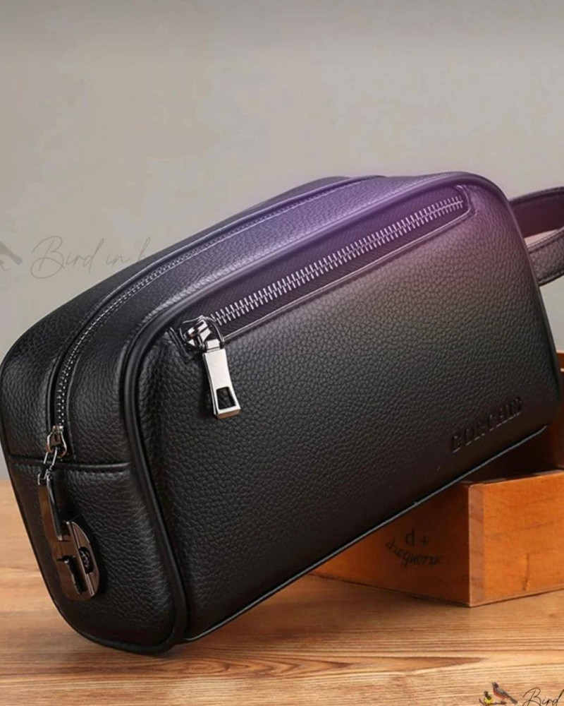 MEN BLACK HAND BAG GENUINE LEATHER MEN BLACK HAND BAG GENUINE LEATHER