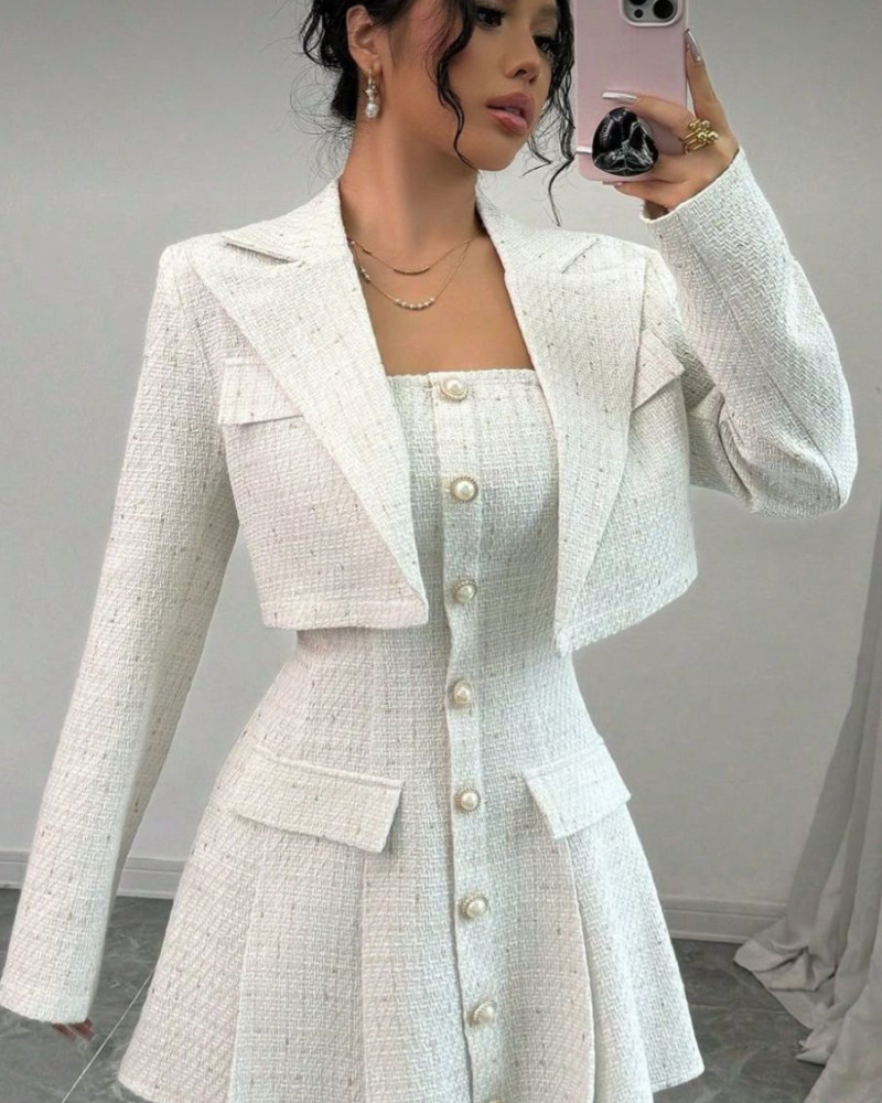 White Dress Jacket Set White Dress Jacket Set