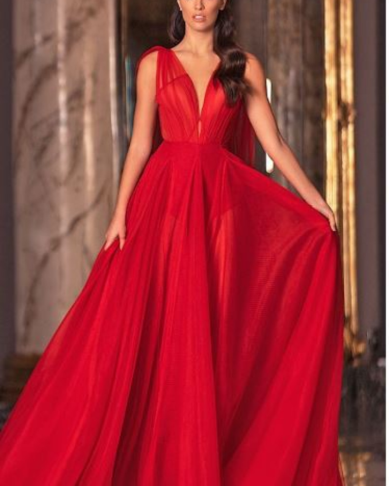 Red Evening Gown