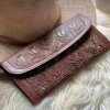 WOMEN’S BROWN  WALLET GENUINE LEATHER