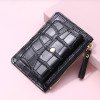 WOMEN’S BLACK WALLET GENUINE LEATHER